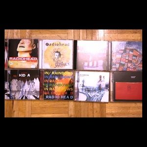 Bundle of RadioHead CDs